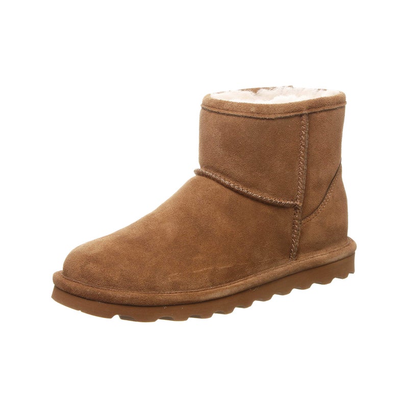 BEARPAW Alyssa Women's Slip-On Winter Boots Hickory Size 7 | Comfortable Ankle Boot | Casual Winter Shoes for Women - Image 1
